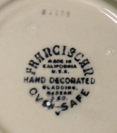 Franciscan Desert Rose 5.75" Saucer Made in USA Black Backstamp Pottery Item image 2