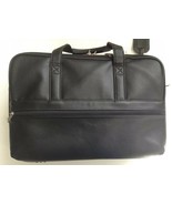 Vintage Winslow Spacious Black Faux Leather Satchel Messenger Bag Purse - $35.24 CAD