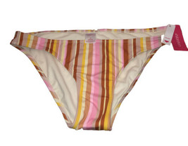Xhilaration Multi-Colored Stripe Pattern Cheeky Bikini Bottom Size XL 12-14 - £5.34 GBP