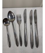 Vintage Continental Stainless CSS1 3 dinner knives, sugar spoon, fork an... - €14,71 EUR