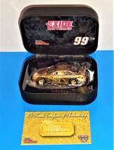Racing Champions 1998 NASCAR 50th 24K Gold w/ Case Jeff Burton #99 Exide Taurus - £3.16 GBP