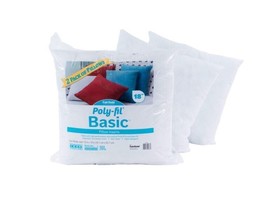 Fairfield PolyFil Basic Pillow Insert JVP182 18in Square Pack of 2 - £10.68 GBP