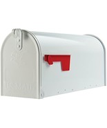 Gibraltar Mailboxes Elite Medium Capacity Galvanized Steel White, Post-M... - $36.92