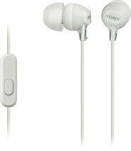 New &amp; Sealed! Genuine Sony MDR-EX14AP Headset Ear Bud Headphones with Mic - WHT - £10.34 GBP