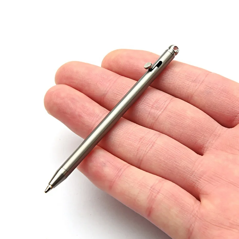 Portable Mini Titanium Pen EDC Gadget Keychain Outdoor Tool Equipment Pen - £10.63 GBP+