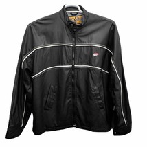 BC Ethic Slicks Mens Jacket Black Size XL Driving Jacket Motorcycle Faux Leather - £38.71 GBP