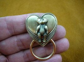 (#E-479) Teddy bear lover Eyeglass pin pendant ID badge holder loop brooch - $19.62