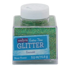 Lot of 3 Sulyn Extra Fine Glitter Emerald 2.5 oz Container - £19.29 GBP