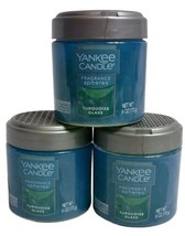 3X Yankee Candle Turquoise Glass Fragrance Spheres Odor Neutralizing Bea... - £23.55 GBP