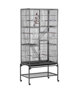 69&#39;&#39; Large Bird Parrot Cage Cockatiel Conure Cacique Pionus W/Stand &amp; Tw... - £233.81 GBP