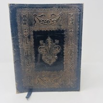 Vintage Tooled Leather Book Cover Slip Journal Cover - $19.79