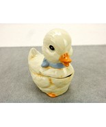 Porcelain Duckling Trinket Box/Pill Safe,  Rings, Money, Jewelry, Vintag... - $19.97 CAD