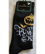 Nightmare Before Christmas Crew Socks Pumpkin King Black White Orange Me... - £13.58 GBP