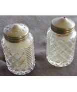 Vintage Pressed Glass Salt &amp; Pepper Set - VGC - ELEGANT LOOK - BEAUTIFUL... - $27.15 CAD