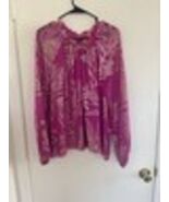 Lilly Pulitzer Womens XL Trista Top Floral Print Blouse &quot;Rose to the Occ... - €41,21 EUR