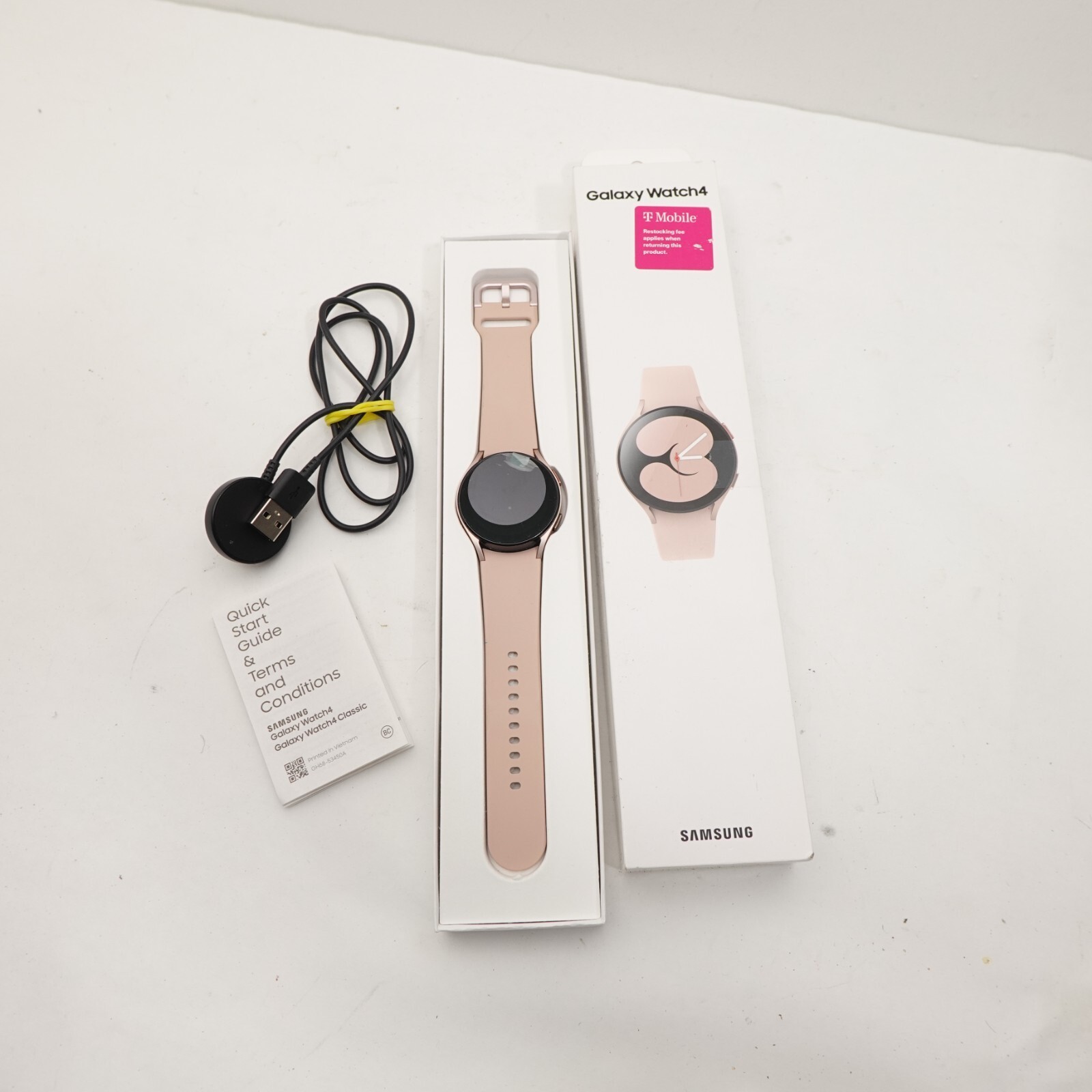 Samsung Galaxy Watch 4 SM-R865U Gold Pink Smartwatch - $44.99