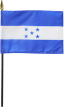 Honduras - 4&quot;X6&quot; Stick Flag - $3.42
