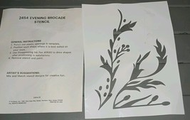 Tri-chem 2454 Evening Brocade stencil Reusable 12x7 inch - $12.99