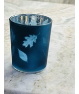 Candle Holder V/H ELECTROPLATE Blue  swirl leaves-Brand New-SHIPS N 24 HR - £11.62 GBP