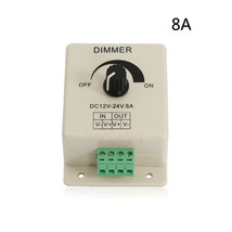 DC12V-24V 8A LED Light Dimmer Brightness &amp; Ribbon Adjustable Bright Controller - £12.30 GBP
