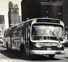 Chicago Transit Authority Bus CTA #398 Route 153Michigan B&amp;W Photograph - £7.58 GBP