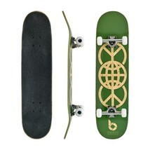 Green World Peace Graphic Bamboo Skateboard (Complete Skateboards)  - $129.00