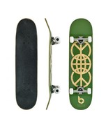 Green World Peace Graphic Bamboo Skateboard (Complete Skateboards)  - $175.22 CAD