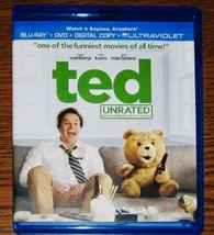 Ted (Blu-ray/DVD, 2012, 3-Disc Set, Unrated + Digital Copy) - £6.89 GBP