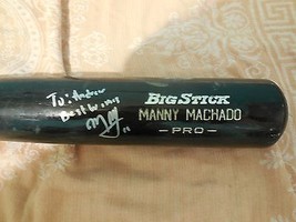 Manny Machado Autographed Game USED Baseball Bat Signed Orioles Supersstar - £1,128.28 GBP