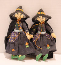 Hallmark Halloween Winifred the Witch Cloth Doll Toy Lot of 2 Vintage 1979 - £9.43 GBP