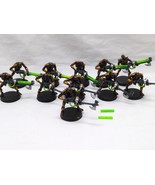 (11) Painted Warhammer 40k Necron Warrior Translucent Rods Miniatures - $76.36 CAD