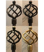 Fancy Window Treatment Curtain Rod Set Multiple Colors Available (84&quot;-120&quot;) - $135.54 CAD