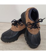 BASS Anchorage Leather &amp; Rubber Duck Boots Shoes Waterproof-Boys Size 5 - $8.79 CAD
