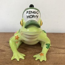Vtg Westland Fanciful Frogs 11938 Funny Bingo Player Hat Hoppy Frog Figurine - £47.95 GBP