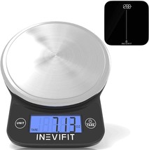 Inevifit Bathroom Scale &amp; Digital Kitchen Scale Fitness Bundle, Complete... - £67.64 GBP