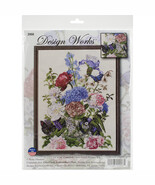 Design Works Counted Cross Stitch Kit 14&quot;X19&quot;-Bouquet W/Cat (14 Count) - $589.29 MXN