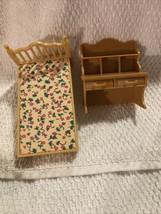 Sylvanian Families Epoch Mixed Lot Bed With Desk Has removable drawers! - £12.99 GBP