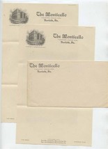 The Monticello Stationery Norfolk Virginia Tidewaters&#39; Leading Hotel  - £14.07 GBP
