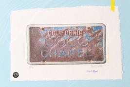 Coco Chanel California License Plate Print By Fairchild Paris LE 7/25 - £117.01 GBP