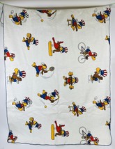 1980 Olympic Throw Featuring Sam The Olympic Eagle 65&quot; X 45&quot; Throw Blanket - £15.40 GBP