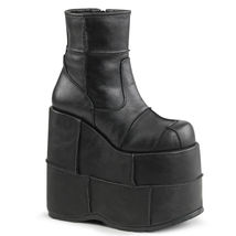 FINAL SALE STA201/BVL DEMONIA Men 7&quot; Platform Goth Black Gogo Ankle Boot... - $79.95