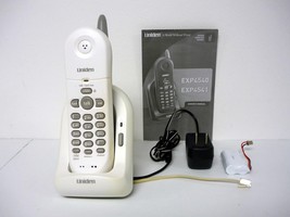 Uniden Telephone Model #EXP4540 White Cordless Desk Wall Touch Tone w/Guide - $24.74