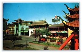 New Chinatown Street View Los Angeles California CA UNP Chrome Postcard S24 - £3.11 GBP
