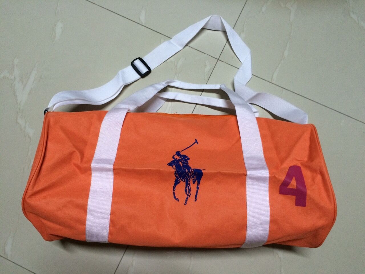 Beverly Hills Polo Club Big Pony #4 sport bag. Orange Theme. - $35.00