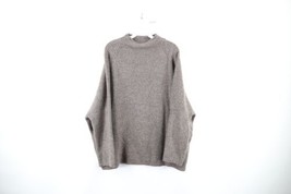 Vintage 90s Streetwear Womens Large Baggy Oversized Soft Knit Mock Neck Sweater - £47.43 GBP