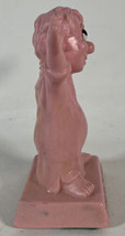 Vintage Russ Berrie I LOVE YOU THIS MUCH Figurine Bubble Gum Pink 1970 S... - $12.86
