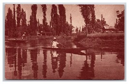 Boats on Canal Xochimilco Mexico UNP DB PostcardV23 - $2.92