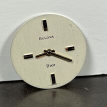 Vintage Bulova Dior Watch Dial Round Ladies 21.5mm Off White - $193.95 MXN