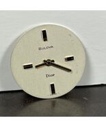 Vintage Bulova Dior Watch Dial Round Ladies 21.5mm Off White - $14.64 CAD