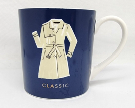 Lenox KATE SPADE Coffee Cup Mug THINGS WE LOVE Classic Coat  Rain Jacket - $12.99